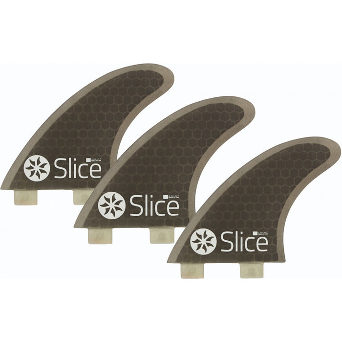 2024 Slice Ultralight Hex Core S5 FCS Compatible Surfboard Fins SLI-02 - Black